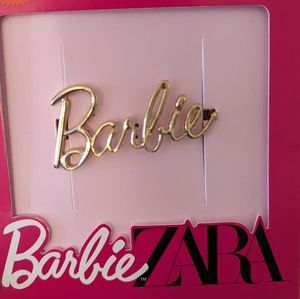 Zara X Barbie The Movie Mattel Gold Plated Hair Clip